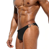Menaful™ Bottoms Black / M Men's Low Rise Swim Bikini with Metal Buckle